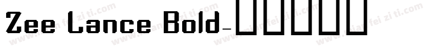 Zee Lance Bold字体转换